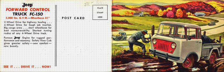 1957 Jeep Postcard 1